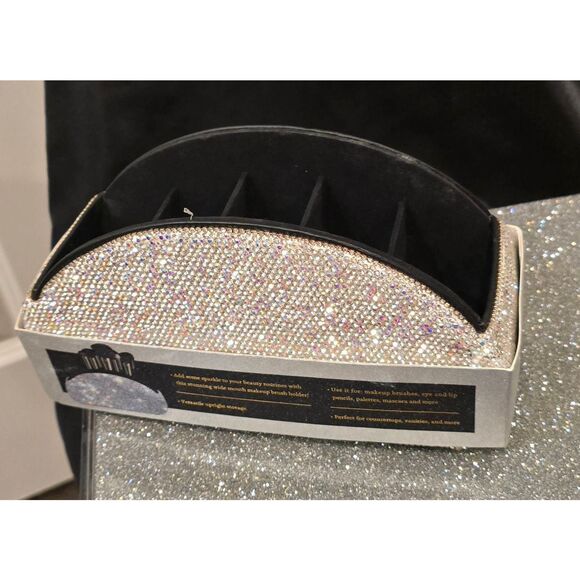 Glitz & Glam Rhinestone Bling Makeup Brush Holder - Picture 2 of 9
